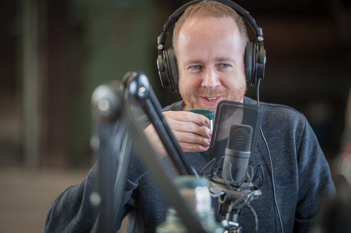 Arto Steiner während eines Online-Kurses